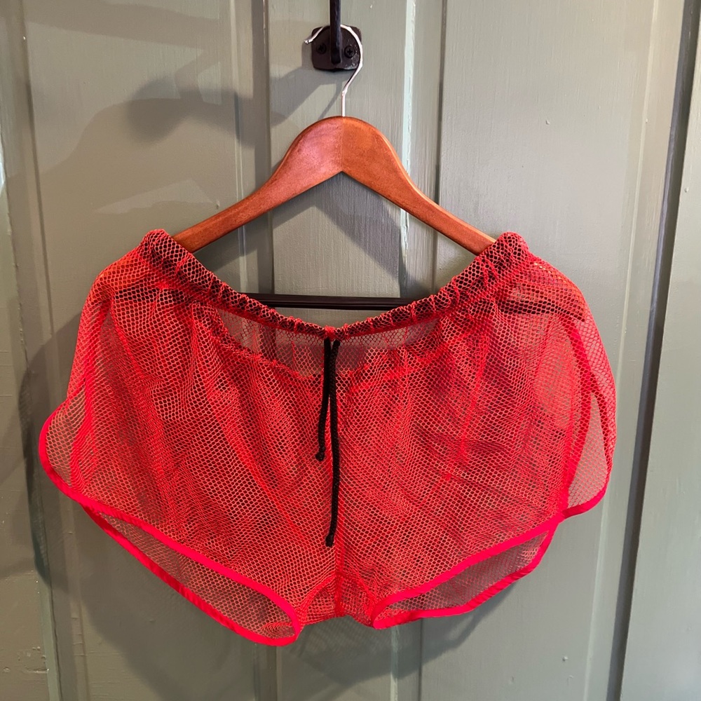 MCK Jockstrap Central Football Mesh Shorts - Red Size XXL